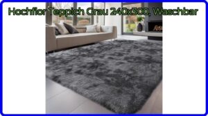 BEWERTUNG (2025): Hochflor Teppich Grau 240x300, Waschbar. WESENTLICHE Einzelheiten
