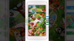 Baby-Spielmatte doppelseitig Tiere Kinderteppich Lernspielzeug für Kinder weicher Boden Krabbelmatte...