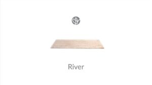 Baumwolle und Mikrofaser Salz und Pfeffer: Badteppich River von OLIVO.shop