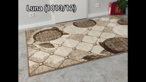 Beiger Teppich, brauner Teppich, moderner Teppich