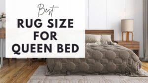 Beste Teppichgröße für ein Queensize-Bett