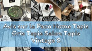 Bewertung des Paco Home Grauen Teppichs Salon Vintage Teppich mit Rasierhaarschnitt und geometrischem abstraktem Muster
