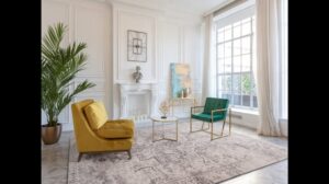 CALISIA CHEVRON beige. Wollteppich Agnella