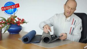 Demoprojekt Tapisnet klassischer Baumwollteppich und extra Gummi-Baumwolle. Ein hochwertiger magischer Fußabstreifer!