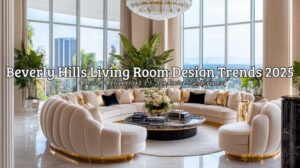 Designtrends für Wohnzimmer in Beverly Hills 2025: Gold, Glamour & Luxus neu definiert