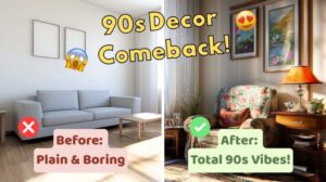 Die 90er sind zurück! Vintage-Dekotrends feiern ein großes Comeback!