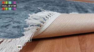 Dijital Bedruckter Rutschfester Teppich mit Lederunterseite Modell 131 00