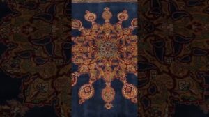 Ein Teppich, der wie in Farbe eingefangene Ruhe wirkt - 7’ x 9’ Tabriz