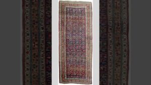 Eleganter antiker Bijar-Läufer aus dem Westen Irans. Bijars sind die Stahleteppiche Irans.