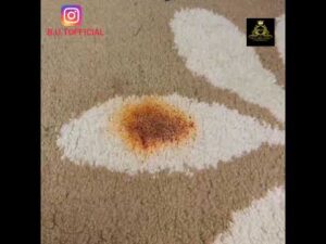 ❤ Entfernung von Kurkuma-Flecken aus Teppichen ❤