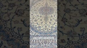 Feiner handgeknüpfter Nain persischer iranischer Teppich (11,6 x 8,6 ft) Qaleen