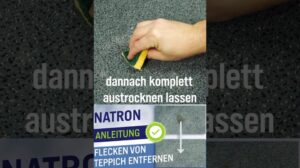 Flecken vom Teppich entfernen - Natron Tipps (#Shorts)
