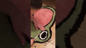 Froschteppich, handgefertigt!!! Weich, bunt, ungewöhnlich und einzigartig.