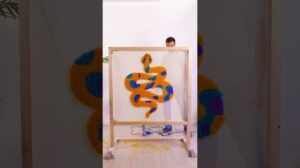 Gestalte einen fabelhaften, komplett handgemachten Teppich #Shorts