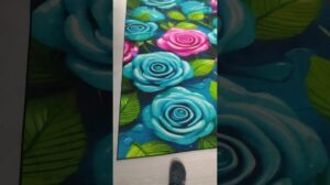Gülblütenmuster digitale Druckteppich perfekte Qualität Wohnzimmerteppich Rosenmusterteppiche