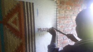 Hand-Tufting von Teppichen