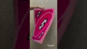 Handgefertigte Matte «Uno-Karte»