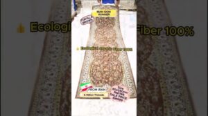 Handgefertigter QOM Iranischer Läufer Teppich