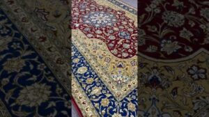 Handgefertigter Seidenteppich aus Qom