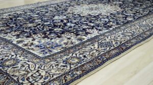 Handgeknüpfter Perserteppich Nain Wolle-Seide 260X156