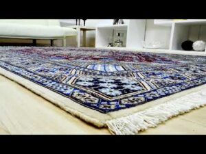 Handgeknüpfter Teppich Nain Wolle-Seide 240X156