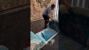 Handgewebter Seidenteppich aus Qom, 24 Quadratmeter