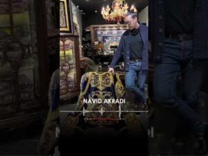 Handgewebter Seidenteppich aus Qom mit «Navid Akhladi» im Magazin Pol