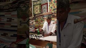 Hastschilpf#Dari-Werker#Dari-Weben#traditionelle Handwerksarbeit im Gange am Mehrangarh-Fort