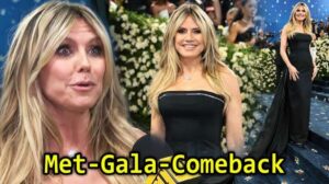 Heidi Klum kehrt nach 12 Jahren auf den roten Teppich der Met Gala zurück