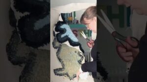 Herstellung eines Teppichs im Tuftex-Verfahren