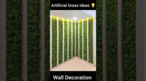 Ideen zur Wanddekoration mit Kunstrasen 2024 | Wie man Wände mit Kunstgras dekoriert | Wanddeko-Idee