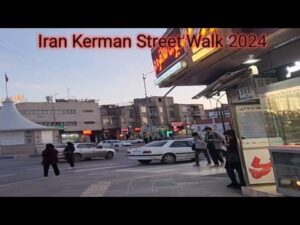 Iran Kerman Schöne Stadt Straßen Spaziergang