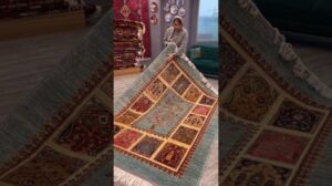 Iranischer handgefertigter Teppich, Wolle, Code 124, Preis 1700 Dollar, kostenloser Versand