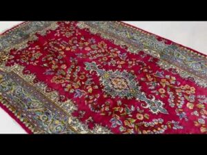 Kerman Teppich 225x120 cm | Handgefertigter orientalischer Teppich von Rugeast | Luxuriöser Wollteppich