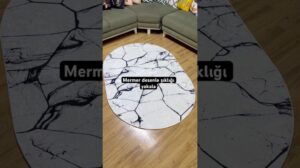 Marmor Muster Ovaler Teppich – Luxus für Ihr Zuhause ✨