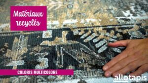 Multicolor weicher recycelter Vintage-Teppich Aveiro