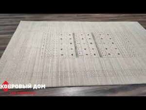 Natürlicher Wollteppich Indien Lori beige G118