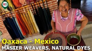 Oaxaca, Mexiko - Schöne Teppiche mit natürlichen Farbstoffen weben