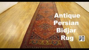 PGNY Antike Teppiche & Wandteppiche - Artikel Nr. 32214 Antiker Persischer Bidjar Teppich 5,58 m H x 1,22 m B