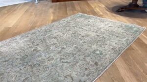 Persische Vintage-Teppiche grün 24112