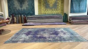 Persische Vintage-Teppiche lila 24632