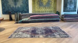 Persische Vintage-Teppiche lila 24681
