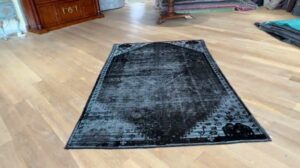 Persische Vintage-Teppiche schwarz 24328