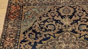 Persischer Farahan Sarouk Teppich aus dem 19. Jahrhundert im Blumenmuster, @thepersianknot, SKU 2218
