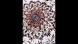 Persischer Isfahan Wollteppich Blumendesign Kleiner Handgemachter Teppich 4x6 Fuß