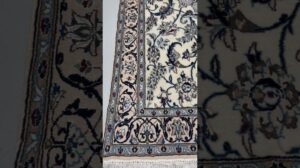 Persischer handgewebter Teppich - Nain - Medaillon - Seide & Wolle - 4' 1" X 6' 8" - #2281