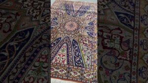 Persischer handgewebter Teppich - Qom - 100% Seide - 1,00 m x 1,37 m - #2317