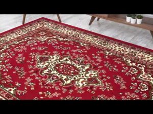 Rote Klassische Teppich - Kashan König Kollektion