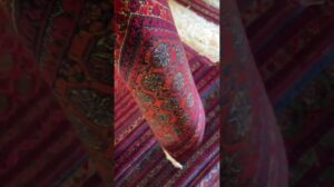 Roter Afghanischer Lehrer Roshani Teppich