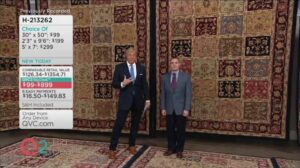 Royal Palace Sonderedition Tabriz-Paneelteppich aus Wolle auf QVC